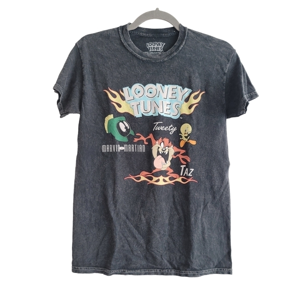 Looney Tunes Kids 11/12 Stone Washed Short Sleeve Graphic T-Shirt